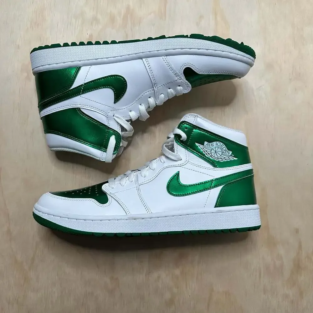 Air Jordan 1 High Golf 'Metallic Green' Shoes - DQ0660-130